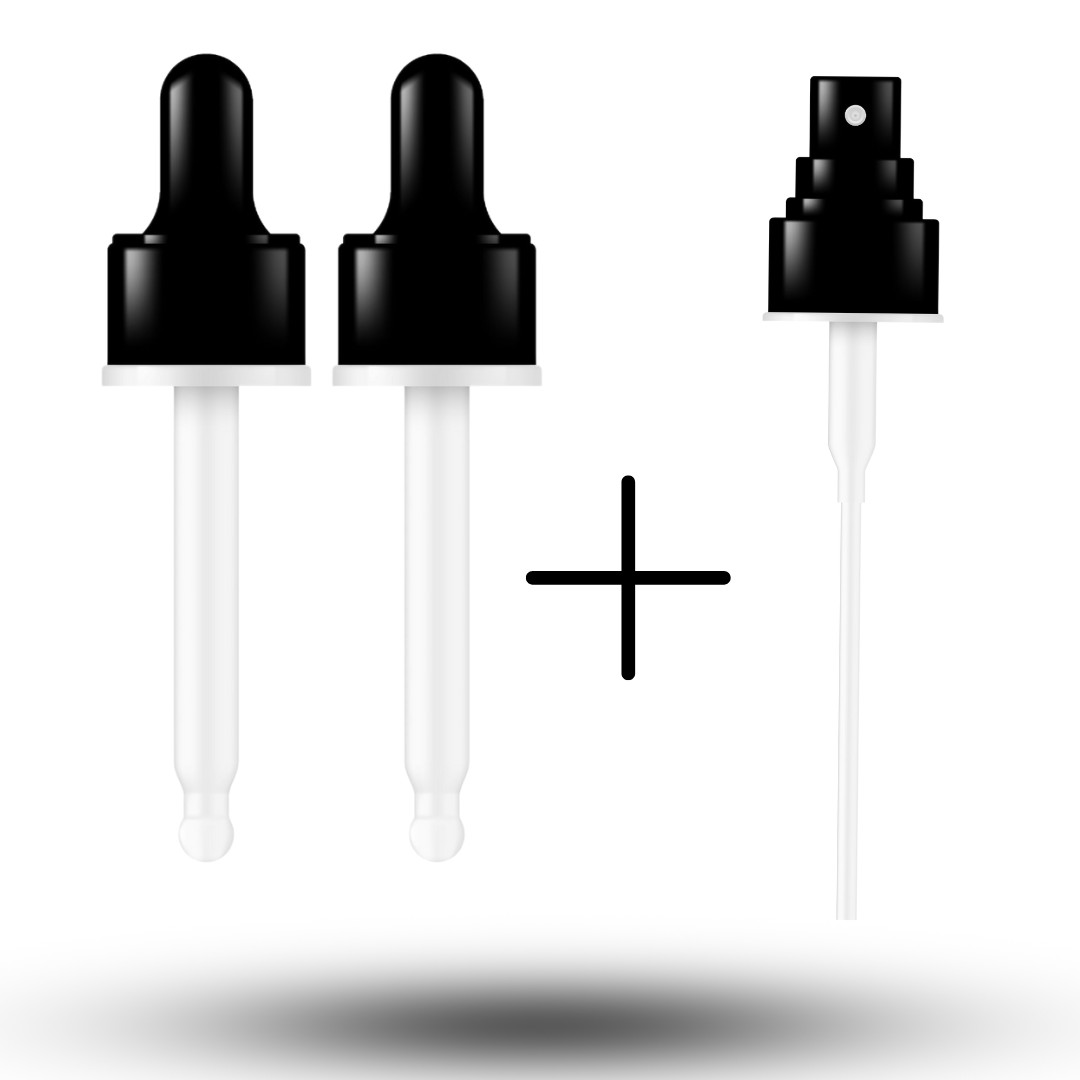 Pack of 3: Amber Glass Bottles -30ml (Great for Travel) image 2