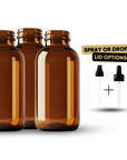 Pack of 3: Amber Glass Bottles -30ml (Great for Travel) image 0