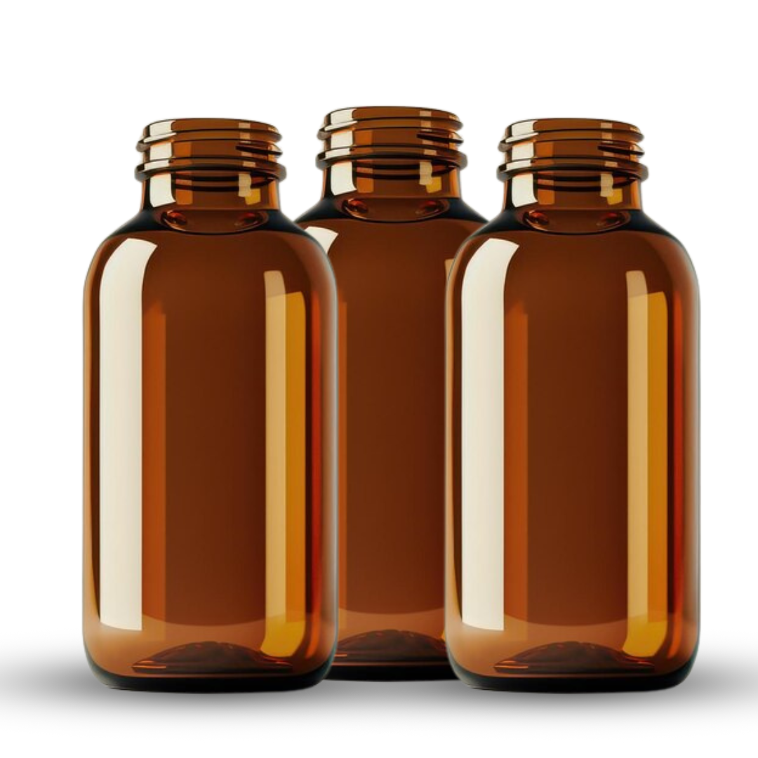 Pack of 3: Amber Glass Bottles -30ml (Great for Travel) image 8