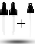 Pack of 3: Amber Glass Bottles -30ml (Great for Travel) - 2 Dropper + 1 Spray image